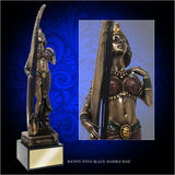 Bronze-coated Cleopatra the Harpist Statue. Oh, and Empress of the Nile