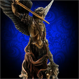 Bronzed St. Michael the Archangel Taking Lucifer Down
