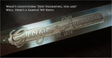 Custom Engraved Sword - Decorative Knight's Short Sword - Masonic Style