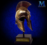 Mini Spartan Helmet Helmet with Optional Text and Logo Engraving