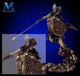 Custom-engravable, Bronze-Finished Valkyrie-Rising Viking Statue