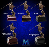 Custom-engravable, Bronze-Finished Valkyrie-Rising Viking Statue