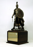 Personalized Leonidas Statue/Bookend: Cold-cast Bronze - Legendary King of Sparta