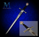 Personalized Letter Opener - Knight Crusader - Templar Lord's Sword