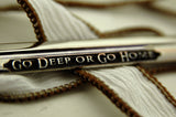 Custom Engraved Letter Opener - Excalibur, Gold - w/ Optional Stand