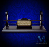 Legend Premium Tabletop Sword Stand with Optional Engraving