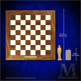 Enormous Greek Pantheon Chess Set w/ Stone-Cast Chess Pieces and Optional Personalization