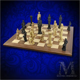 Enormous Greek Pantheon Chess Set w/ Stone-Cast Chess Pieces and Optional Personalization