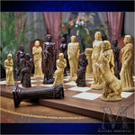 Enormous Greek Pantheon Chess Set w/ Stone-Cast Chess Pieces and Optional Personalization