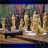Enormous Greek Pantheon Chess Set w/ Stone-Cast Chess Pieces and Optional Personalization