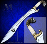 Ornate Iberian Falcata Sword with Lion Head Pommel - Made in Spain