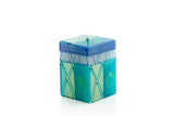 Blue and Green Candle