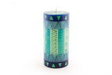 Blue and Green Candle