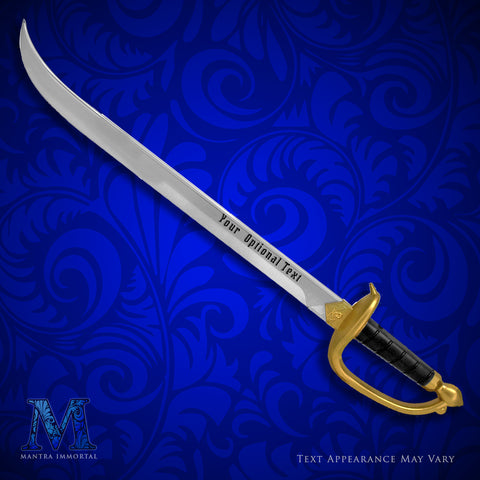 Foam Pirate Sword with Free Custom Text Engraving