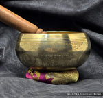 Personalized Singing Bowl from Nepal, Deep-Engraved with Your Text and/or Images