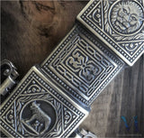 SCRATCH AND DENT SALE! Spanish-Made Ornate Roman Dagger: Imperial Parazonium with Free Text Engraving