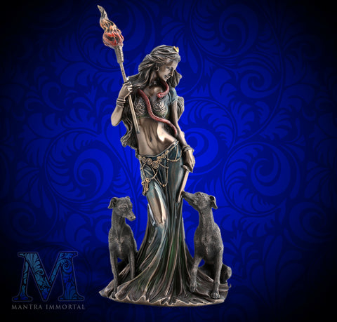 Hecate Statue - Greek Goddess of Magic, Witchcraft and the Moon