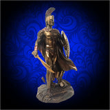 Personalized Leonidas Statue/Bookend: Cold-cast Bronze - Legendary King of Sparta