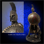 Personalized Leonidas Statue/Bookend: Cold-cast Bronze - Legendary King of Sparta