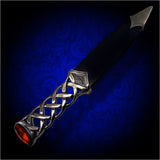 SALE! Custom Engraved Scottish Dagger - Sgian Dubh, Red - Celtic Style