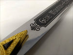 Custom Engraved Sword - Decorative Knight's Short Sword - Masonic Style