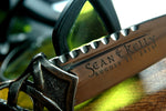 SALE! Custom Engraved Scottish Dagger - Sgian Dubh, Red - Celtic Style