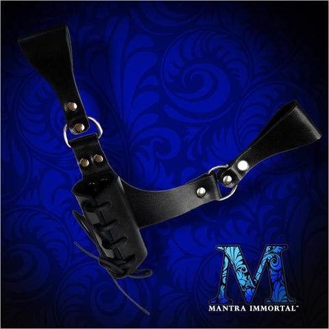 Hanging, Leather Sword-Frog for Narrow Blades - (Belt-Hung Sword Hanger)