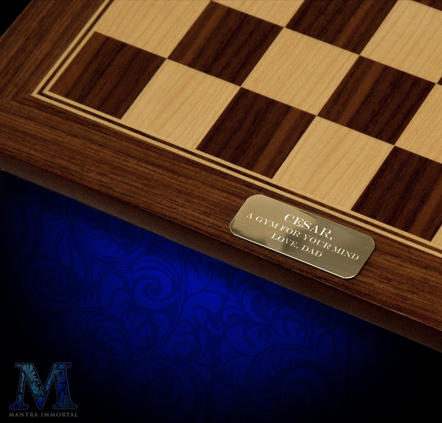 Personalized Chess Set with Historical Isle of Lewis Reproduction Game –  Mantra Immortal: Immortalize Your Gifts!