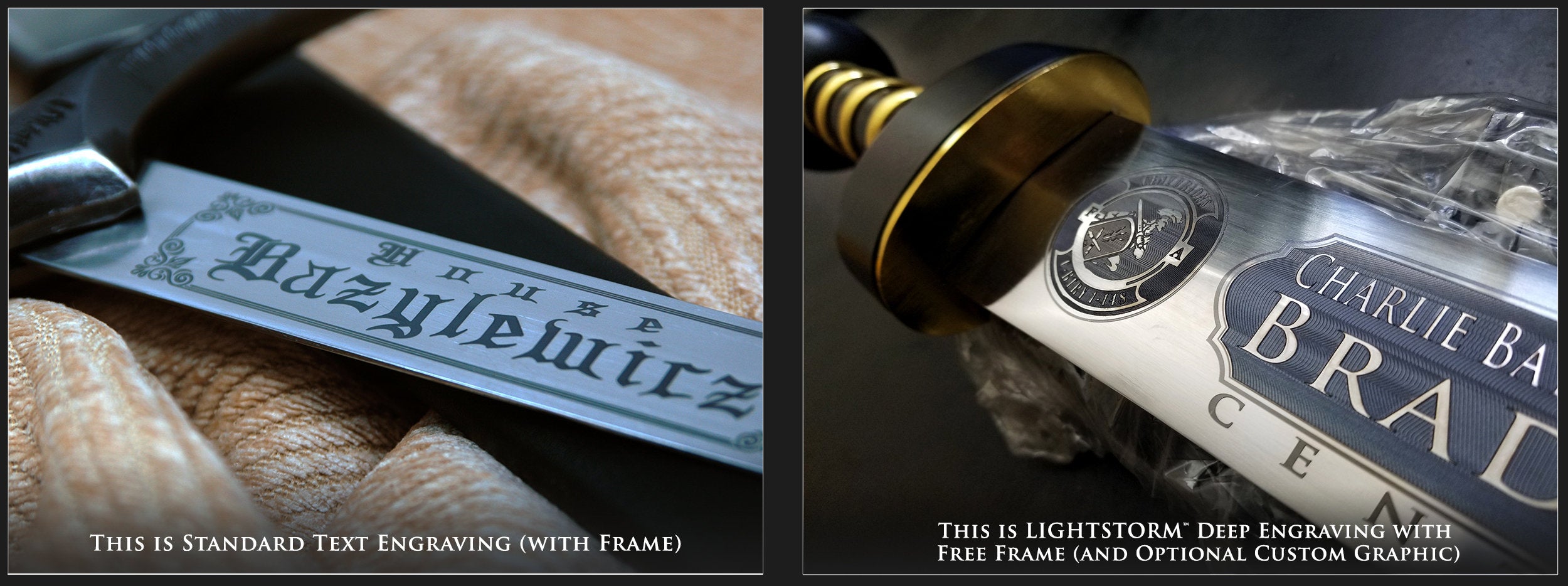 Personalized Medieval Arming Dagger: Hand Forged with Free Custom Text-Engraving offers and Optional Pommel Engraving & Glowing Text