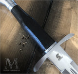 Toledo Steel Mercenary Dagger Reproduction with Free Text Engraving - Made in Spain