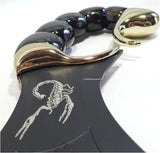 Scorpion Lord Fantasy Dagger - with Magnetic Mount Plaque and Free Text Engraving