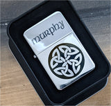 Personalized Lighter in Tin Gift Case - Free Custom-Engraved Text and Optional Engraved Images
