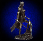 Lagertha, bronze viking shield-maiden statue, 11 inches tall, with optional personalization