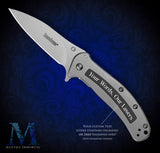 Personalized Kershaw Knife - Stainless-Steel Zing Framelock Knife w/ Free Deep Engraving